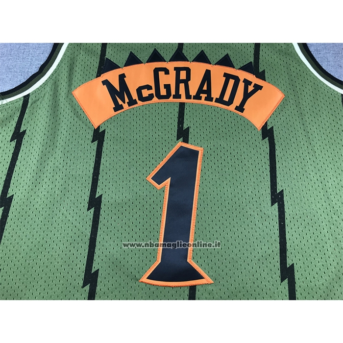 Maglia Toronto Raptors Tracy McGrady #1 Mitchell & Ness 1998-99 Verde